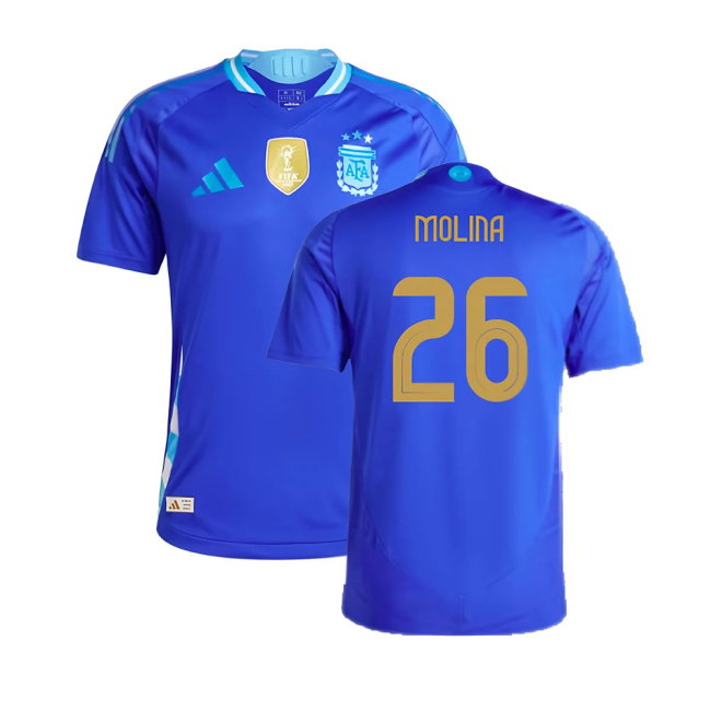 2024-2025 Argentina Authentic Away Shirt (MOLINA 26)-SoccerKits Hub | Buy Soccer Jerseys Online